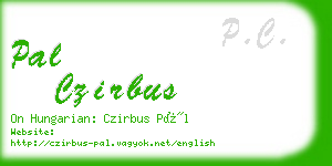 pal czirbus business card